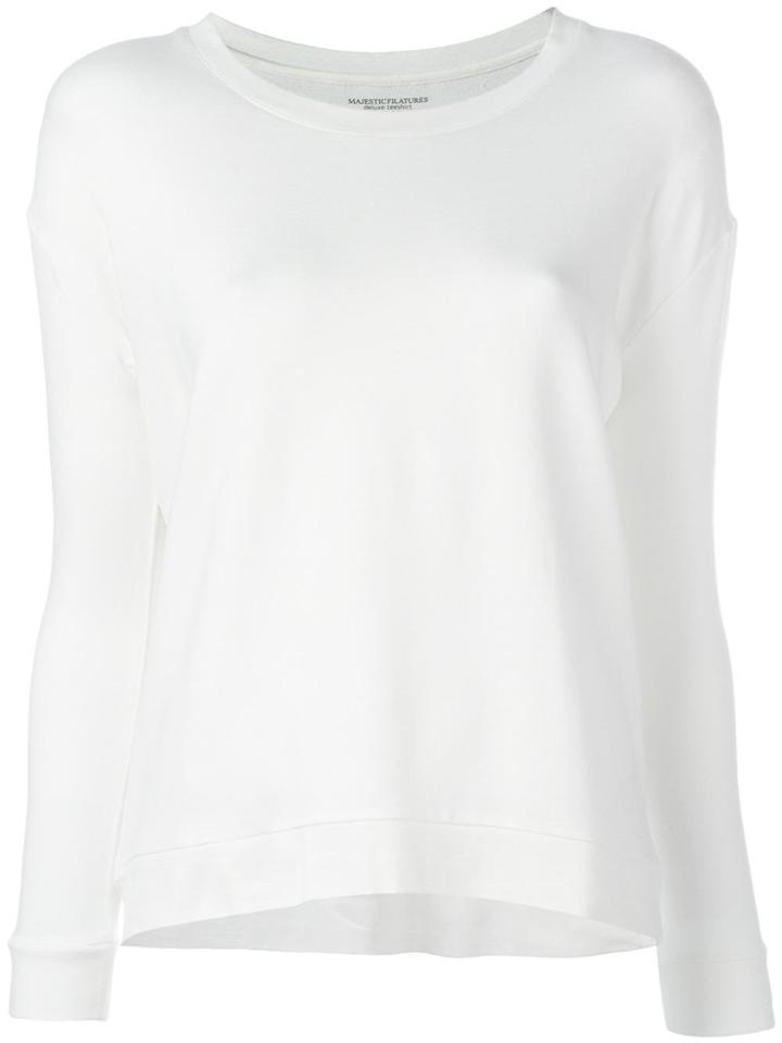 Majestic Filatures Crew Neck Sweatshirt - White