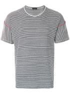 Roberto Collina Striped Fitted T-shirt - Blue