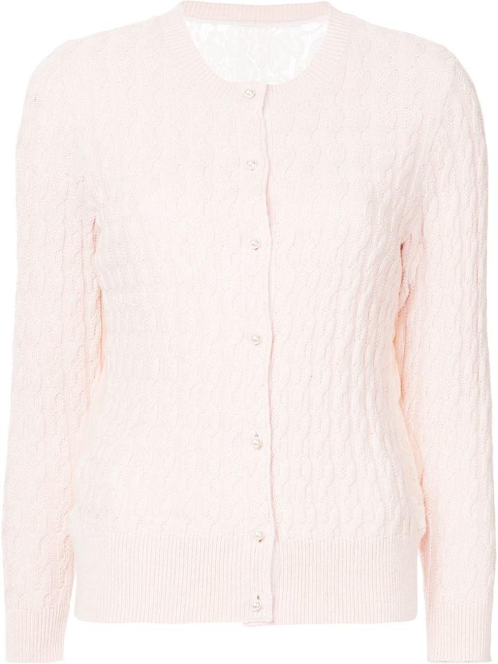 Onefifteen Cable Knit Cardigan - Pink