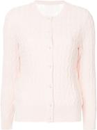 Onefifteen Cable Knit Cardigan - Pink