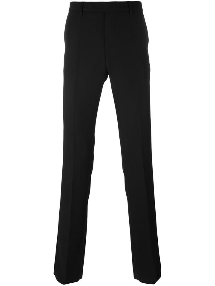 Raf Simons Straight Leg Trousers, Men's, Size: 50, Black, Virgin Wool