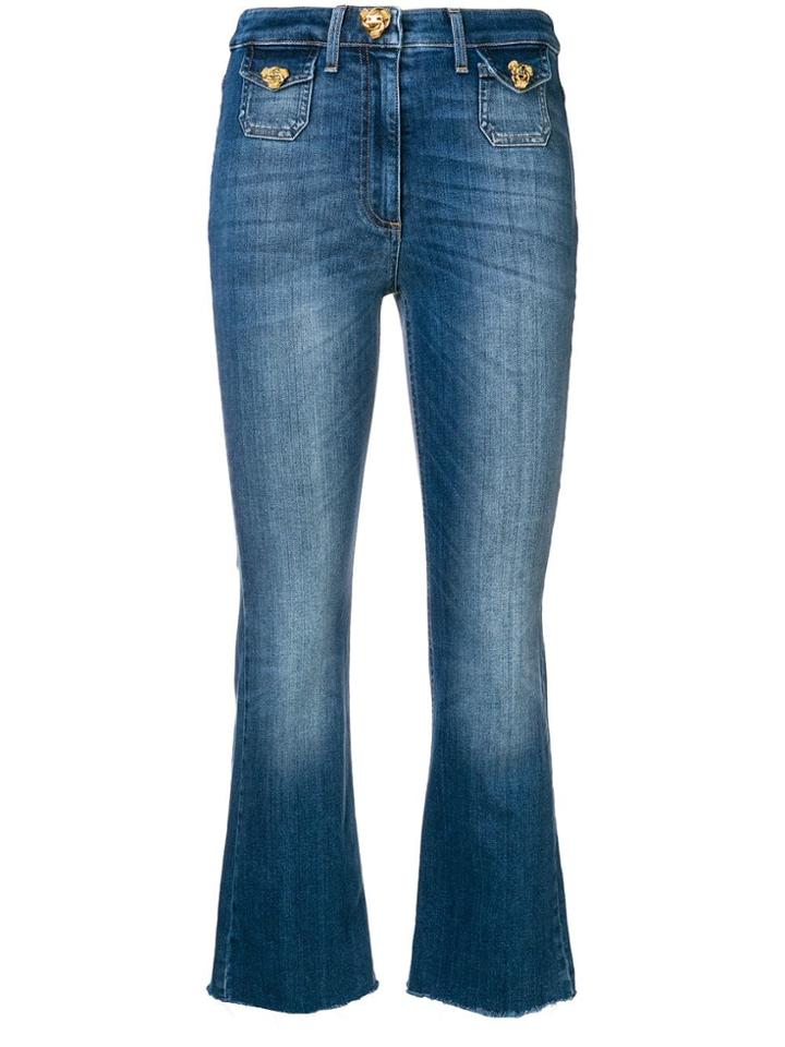 Elisabetta Franchi Cropped Jeans - Blue