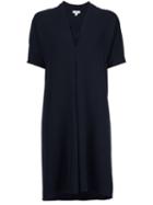 Vince V-neck Dress, Women's, Size: Small, Blue, Polyester
