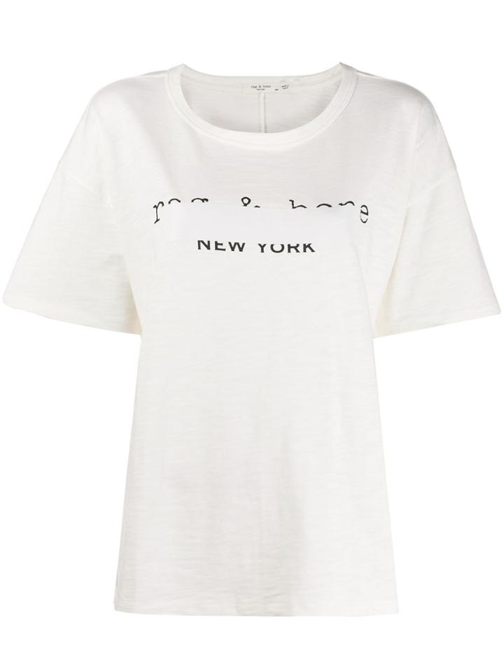 Rag & Bone Logo Tape T-shirt - White