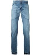 Factotum - Panelled Step Hem Jeans - Men - Cotton - 32, Blue, Cotton