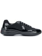 Prada Americas Patent Sneakers - Black