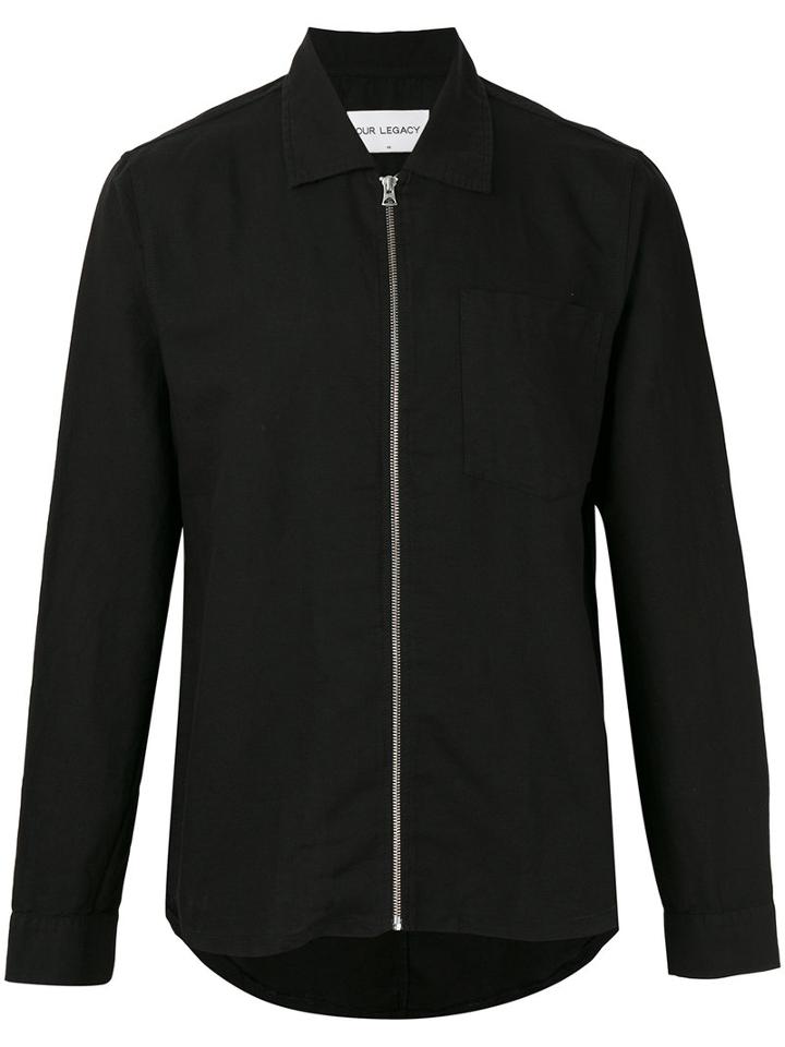 Our Legacy - Lightweight Jacket - Men - Cotton/linen/flax - 50, Black, Cotton/linen/flax