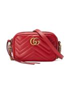 Gucci Gg Marmont Matelassé Mini Bag - Red