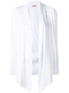 Blanca Open Front Cardigan - White