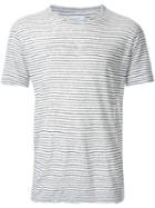 Venroy Striped T-shirt, Men's, Size: Xxl, White, Linen/flax