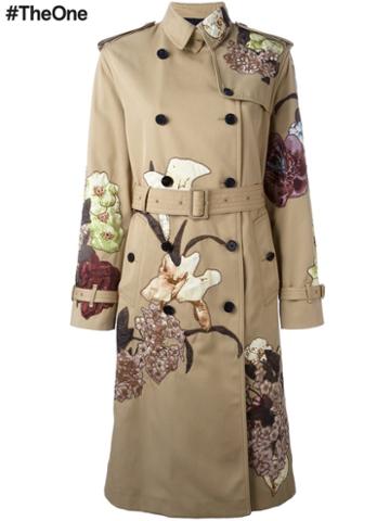 Valentino 'kimono 1997' Trench Coat, Women's, Size: 36, Nude/neutrals, Silk/cotton/polyester