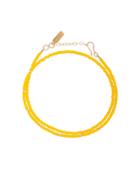 Hues Bead Double Wrap Bracelet - Yellow & Orange