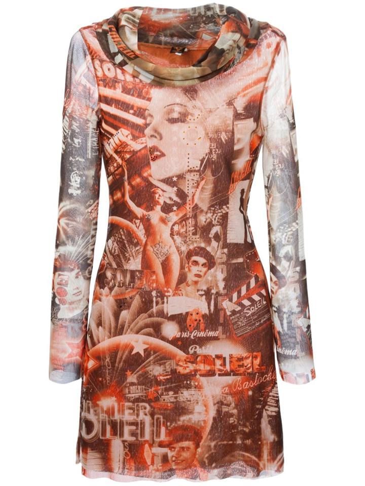 Jean Paul Gaultier Vintage Movie Print Dress - Multicolour