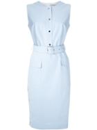 Reinaldo Lourenço Belted Midi Dress - Blue