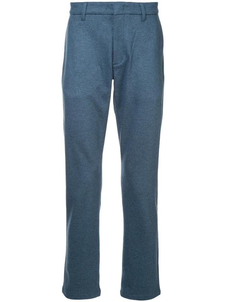 Attachment Straight-leg Trousers - Blue