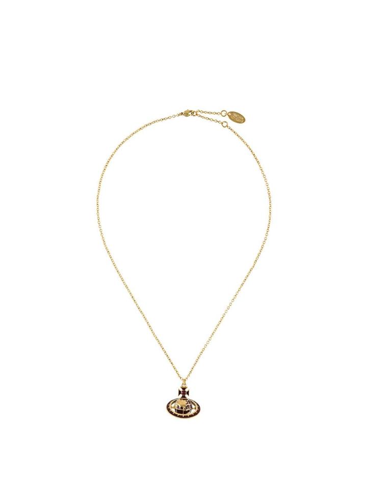 Vivienne Westwood Logo Orb Pendant Necklace - Gold