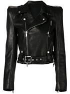 Unravel Project Lace-up Biker Jacket - Black