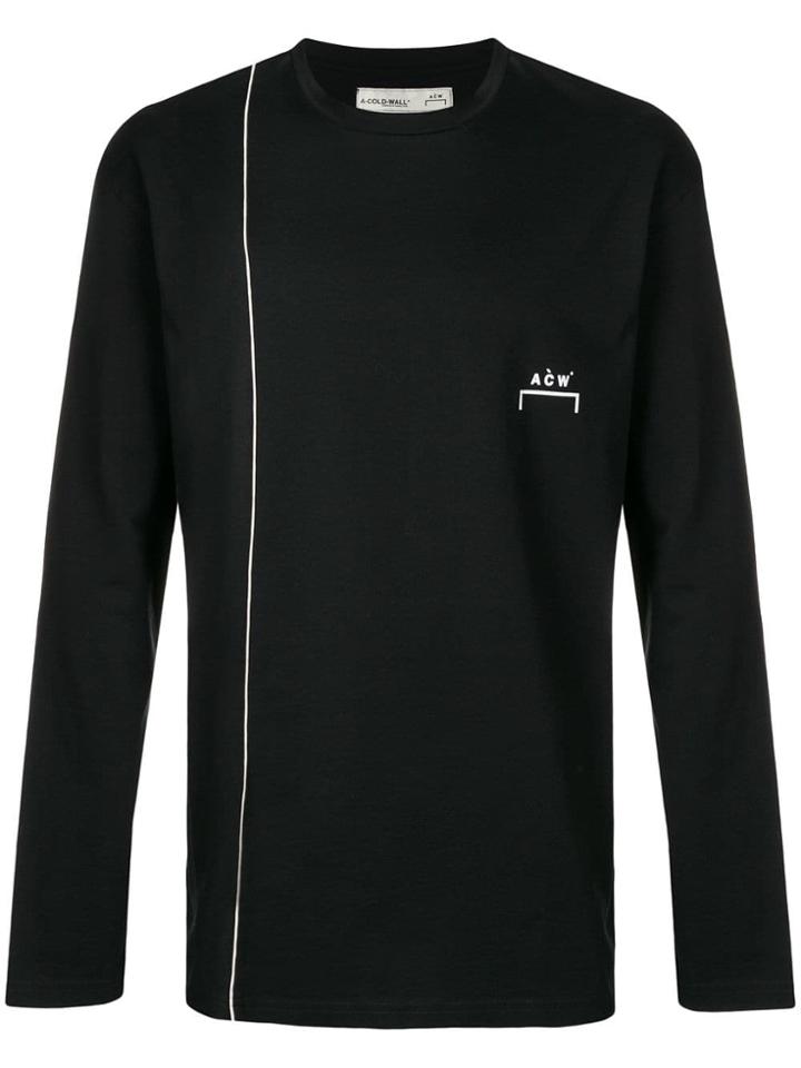 A-cold-wall* Single Stripe Sweatshirt - Black