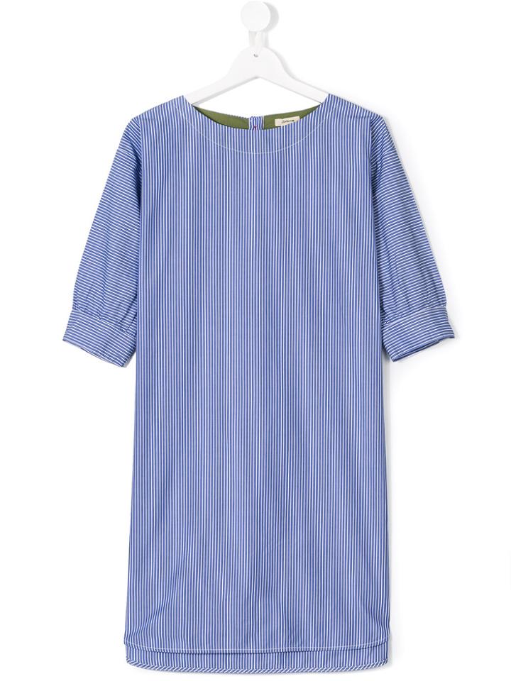 Bellerose Kids Striped Shift Dress - Blue