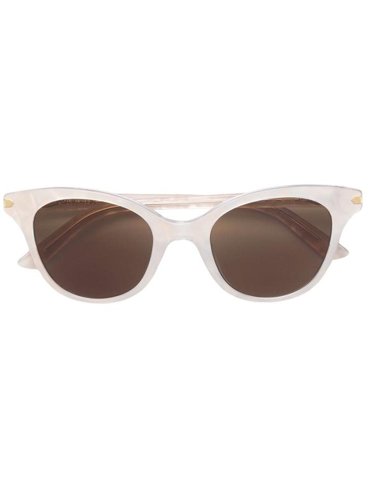 Calvin Klein 205w39nyc Bold Framed Sunglasses - Neutrals