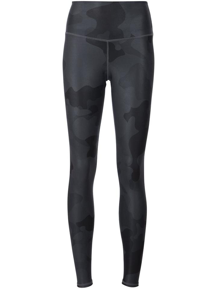 Alo 'airbrush' Capris, Women's, Size: Small, Grey, Nylon/spandex/elastane
