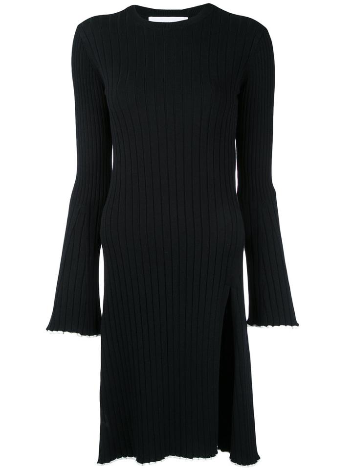 Le Ciel Bleu Mellow Frill Jumper, Women's, Size: 36, Black, Nylon/rayon