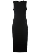 T By Alexander Wang Cut-out Back Dress, Women's, Size: Large, Black, Modal/spandex/elastane