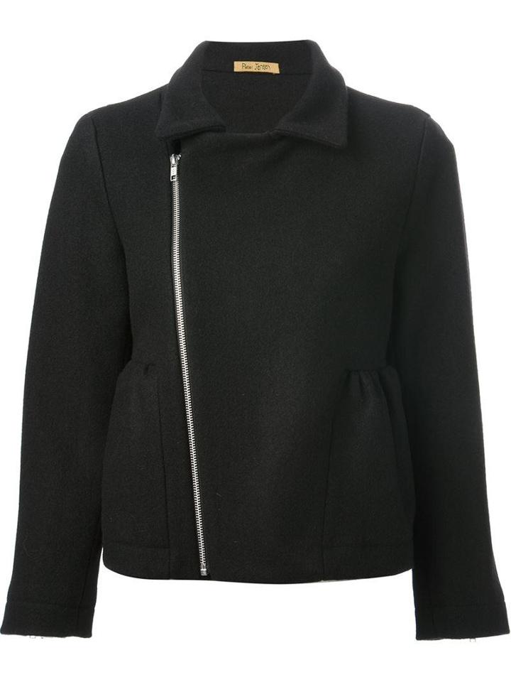 Peter Jensen Gathered Biker Jacket