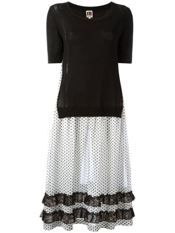 I'm Isola Marras Two-in-one Sweater Dress - Black
