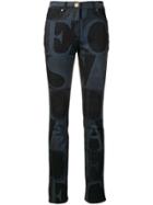 Escada Logo Print Skinny Jeans - Blue