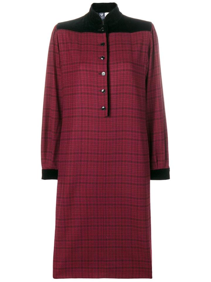 Emanuel Ungaro Vintage Check Dress - Red
