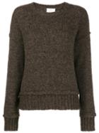 Allude Boxy Fit Jumper - Brown