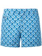 Mc2 Saint Barth - Printed Swim Shorts - Men - Polyamide/polyester/spandex/elastane - S, Blue, Polyamide/polyester/spandex/elastane