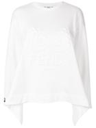 Fendi Logo Flared Sweater - White