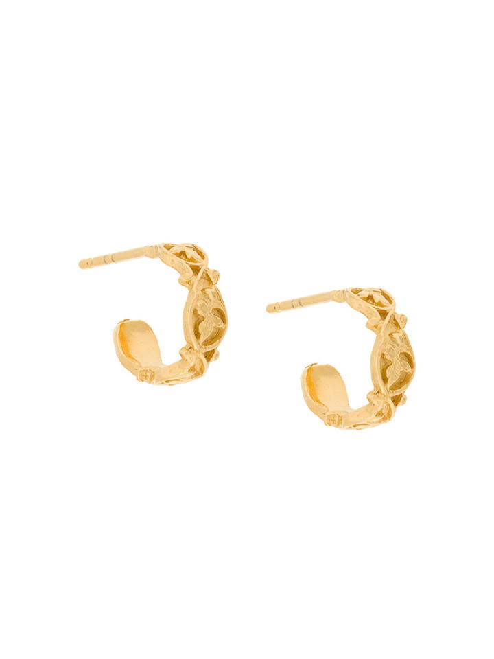 Wouters & Hendrix My Favourite Cast Ribbon Hoop Earrings - Metallic