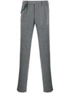 Berwich Check-print Tailored Trousers - Grey