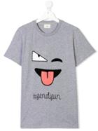 Fendi Kids Teen Sweat Face T-shirt - Grey