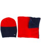 Diesel Colour Block Scarf Set - Blue