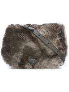 Henry Beguelin - Leather Cross Body Bag - Women - Leather/rabbit Fur - One Size, Grey, Leather/rabbit Fur