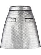 Msgm Metallic A-line Skirt