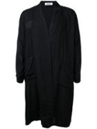 Monkey Time - Kimono Jacket - Men - Polyester/rayon - S, Black, Polyester/rayon