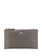 Vivienne Westwood Skull Motif Clutch Bag - Grey