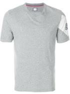 Moncler Gamme Bleu Colour-block Fitted T-shirt - Grey