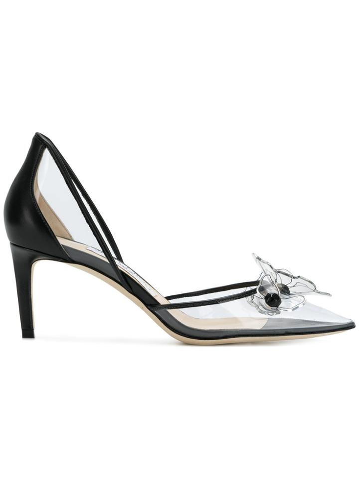 Jimmy Choo Clear Panel Pumps - Black