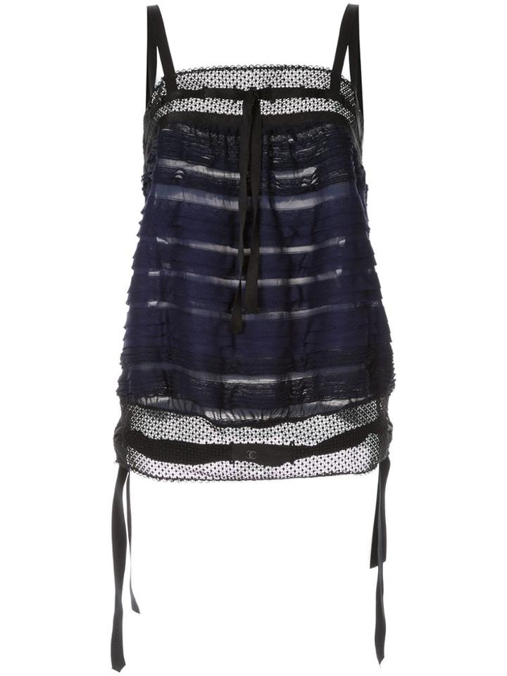 Chanel Vintage Camisole Top Bustier - Blue