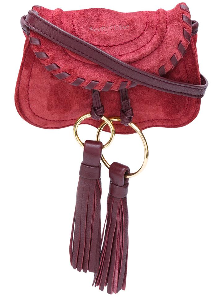 See By Chloé - Polly Crossbody Bag - Women - Calf Leather - One Size, Pink/purple, Calf Leather