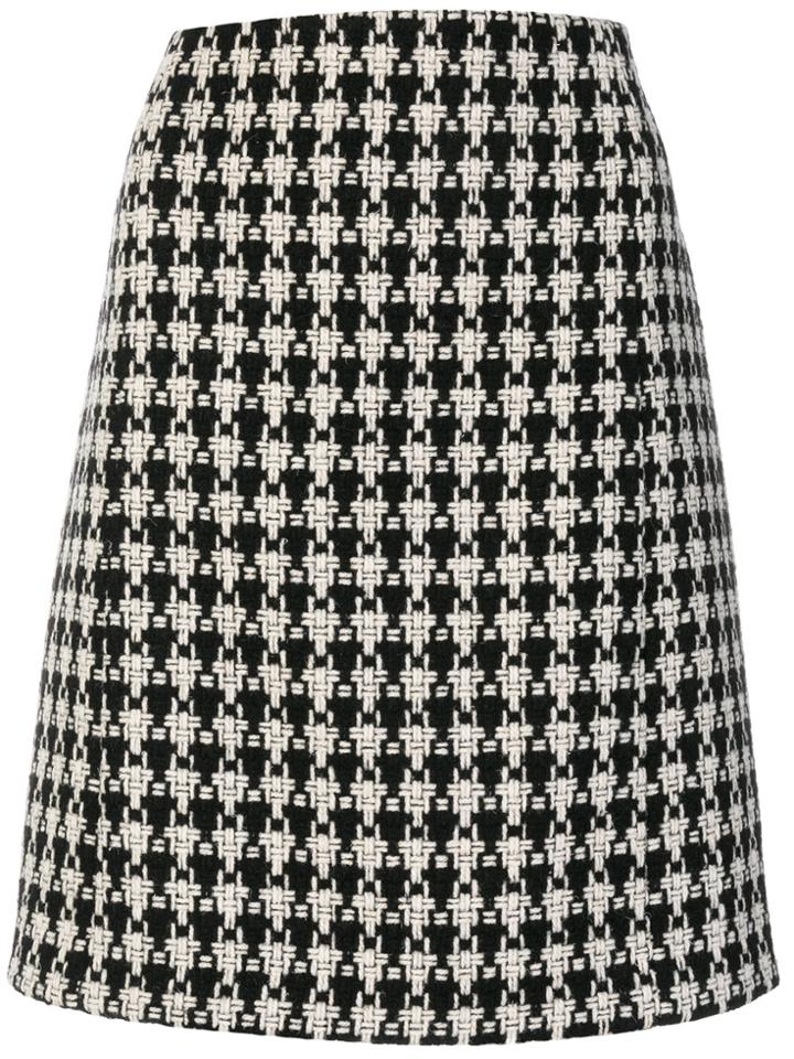 Valentino Panel Pleated Skirt - Green