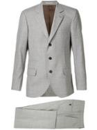 Brunello Cucinelli Formal Suit, Men's, Size: 54, Grey, Cupro/wool