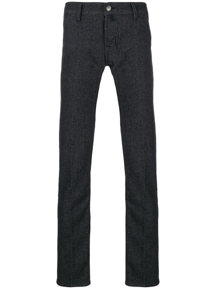 Jacob Cohen Straight Leg Trousers - Black