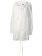 Mm6 Maison Margiela Hooded Trench Coat - White